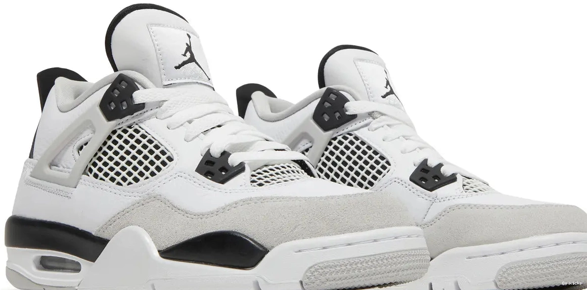 Black Military Jordan GS Retro 4 Air 0519